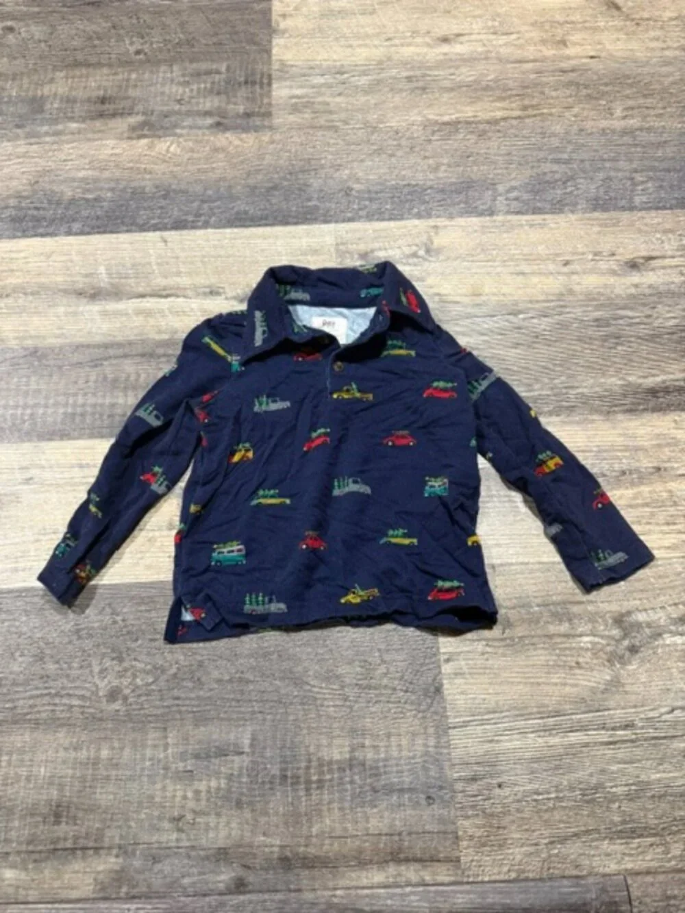 Little Sleepies Long Sleeve Christmas Polo Long Sleeves 2T